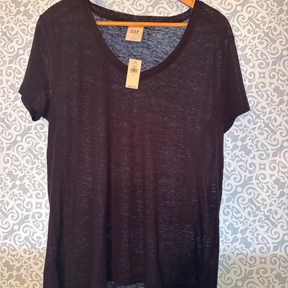 GAP Navy Women's Linen Oversized Top - Picture 1 of 2